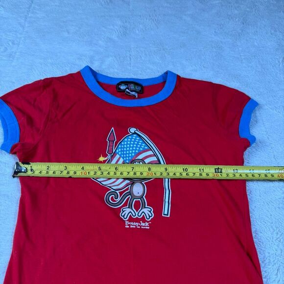 Vintage Y2K Bobby Jack American Short Sleeve Tee T Shirt - Picture 5 of 6